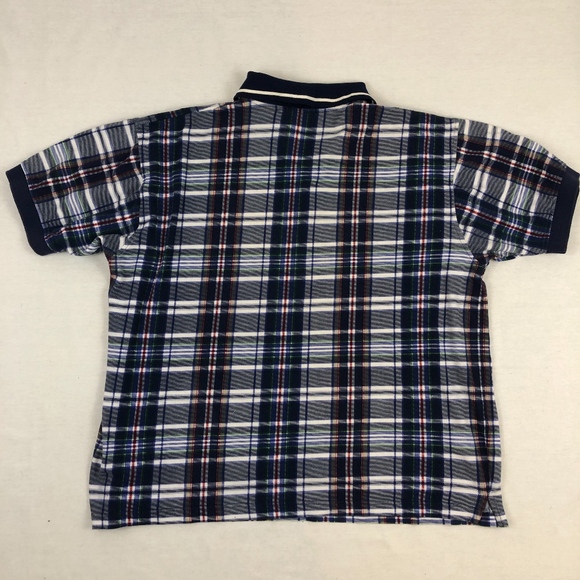 *VINTAGE* 90's Plaid Bill Blass Polo Shirt -XL - Picture 2 of 5
